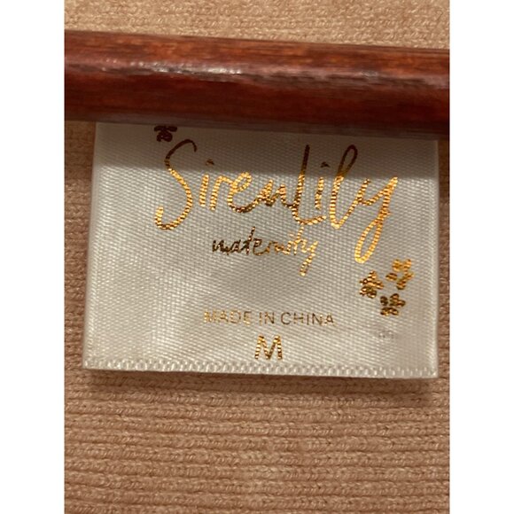 Sirenlily Maternity Lace Embellished‎ Long Sleeve Top Women Sz M , Viscose Blend - Picture 2 of 12